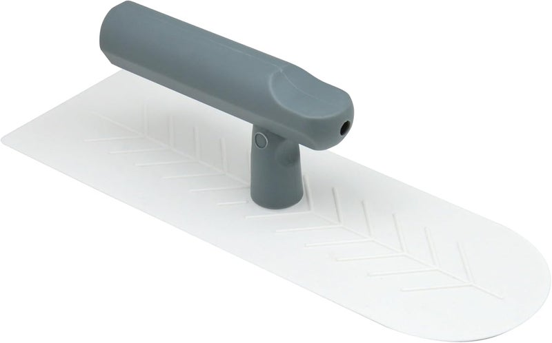 Hanroy Plastic Trowel with Gray Comfortable Grip Handle, Includes 3.3" x 9.6'' Finishing Trowels, Lightweight Mounting, Round End, Suitable for Scrape,Plastering and Paint Walls(D1155) - Image 1